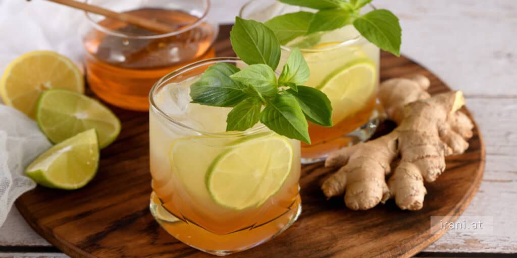 تهیه چای درمان کننده سریع، تازه و خوشمزه زنجبیل