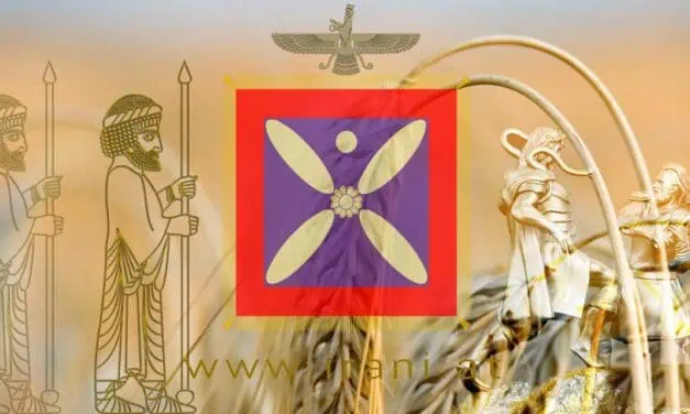کاوه اهنگر و ضحاک مار به دوش