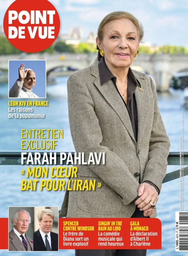 Exclusive interview of Her Imperial Majesty Shahbanou Farah Pahlavi with *Point de Vue* magazine: My heart beats for Iran.